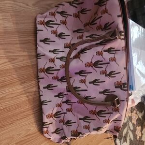 Cactus Print Pink Tote Bag